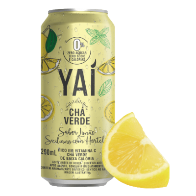 YAÍ CHÁ VERDE LIMÃO SICILIANO C/ HORTELÃ 290ML